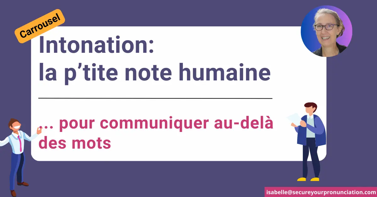 Inotation French L'intonation du français: la p'tite note humaine...
