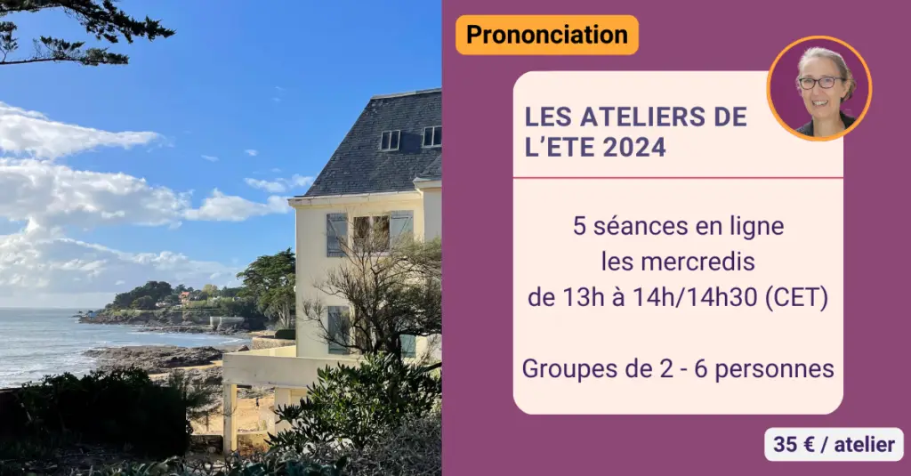 Atelier de prononciation française en ligne