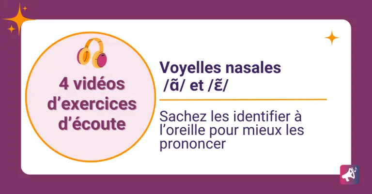 Vidéo Voyelles nasales françaises /ɑ̃/ et /ɛ̃/