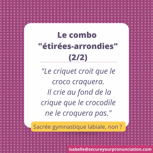 Voyelles étirées et arrondies